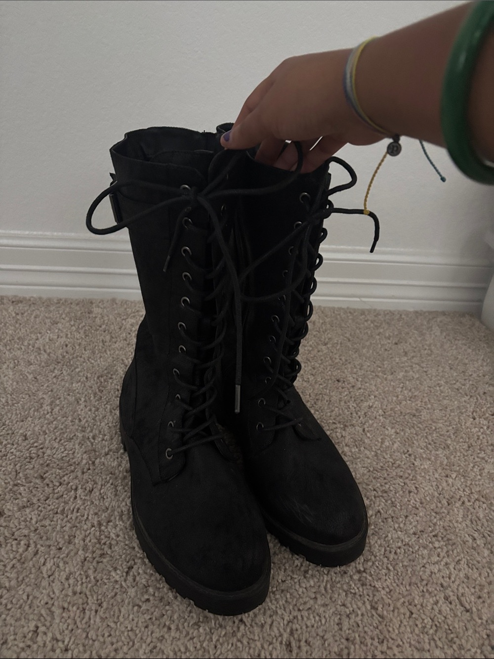 torrid Black Lace-Up Women's Combat Boots